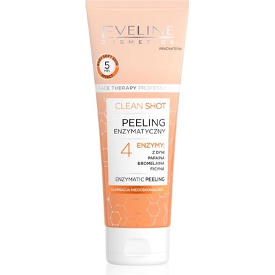 Eveline Cosmetics Clean Shot 4 Enzymes enzymatický peeling proti nedokonalostiam pleti 75 ml