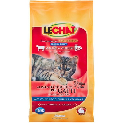 LeChat s hovädzím mäsom a zeleninou 1,5 kg