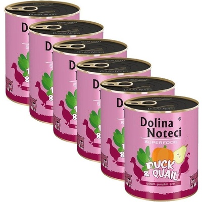 Dolina Noteci Superfood Kačica & Prepelica 6 x 400 g