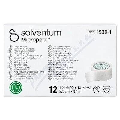 Solventum Microp.Papír.nápl.bílá 2,5 cm x 9,1 m 12 ks