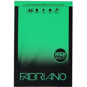 Fabriano Копирен картон, A4, 160 g/m2, зелен, 50 листа (3800052728498)