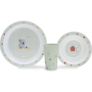 Interbaby Бебешки комплект за хранене Interbaby - Granja Koala, 3 части (SET65-03)