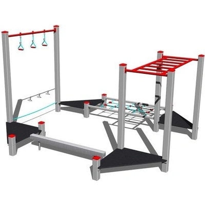 Playground System HERNÁ ZOSTAVA Chodník odvahy 104 (celokovový