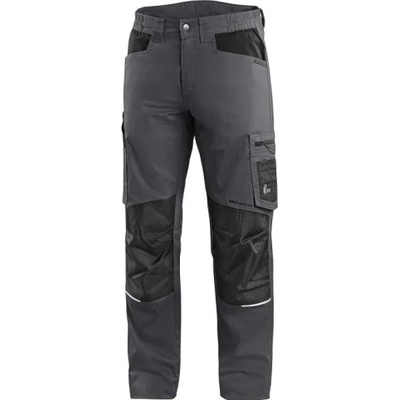 CXS SOLIS FLEX pánske nohavice skrátené 170-176 cm sivo-čierne
