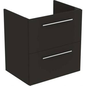 Ideal Standard i. Life A - Шкаф под мивка, 60x44x63 см, 2 чекмеджета, въгленово матово сиво T5255NV (T5255NV)