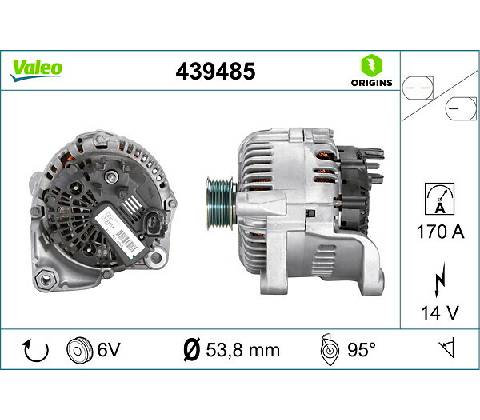 Alternátor VALEO 439485
