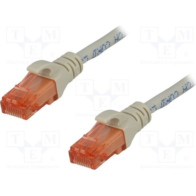Digitus DK-1617-010 Patch CAT 6 UTP, AWG 26, měď, 1m, šedý