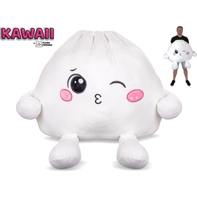 Plush Friends Kawaii žmurkajúci plyšový Bao knedlíček 60 cm - 1 kus