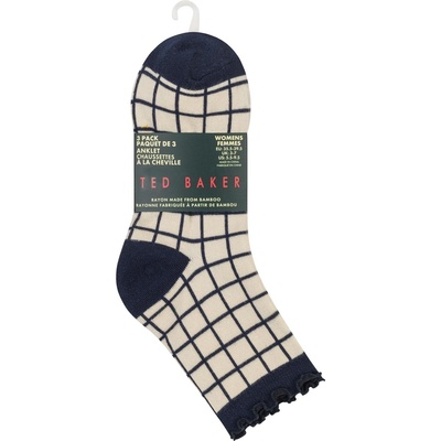 Ted Baker Дамски чорапи Ted Baker Womens Ruffle Ankle Socks - Navy