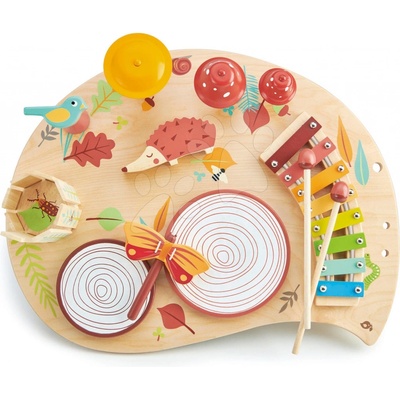 Tender Leaf Toys hudobný stôl Musical Table s bubnami xylofónom píšťalkou TL8655