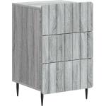 vidaXL Нощен шкаф Сива сонома 43x 41 x 68 см Инженерна дървесина (894331)