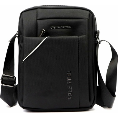 Pierre Cardin Stylová pánská textilní crossbody taška Nazar černá
