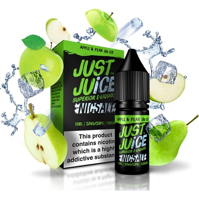 Just Juice Salt Apple & Pear On Ice 10 ml 20 mg – Hledejceny.cz