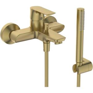 Ideal Standard Connect Air - Смесител за вана с аксесоари, „Brushed Gold A7056A2 (A7056A2)