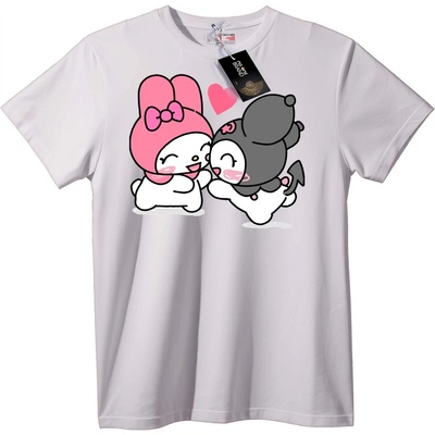 NOONEBRAND Тениска My Melody & Kuromi Любов - M, White