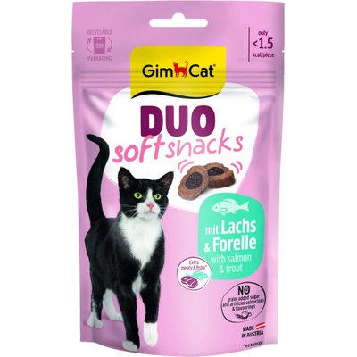 GimCat Duo Soft Snacks losos a pstruh 50 g
