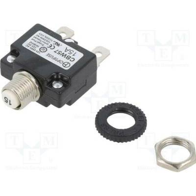 OPTIFUSE CBW57-HS-15A-5X Pojistka: tepelná; 15A; Imax: 1kA; 125V,250V; 32VDC,50VDC