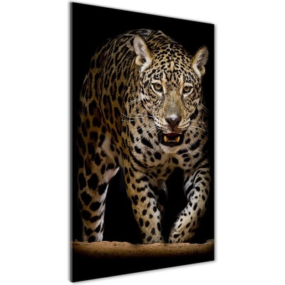 Vertikálny fotoobraz na skle Jaguár 50x100 cm