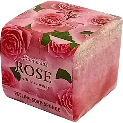 Aroma Essence Hand made Peelingové mydlo-špongia ROSE 65 g