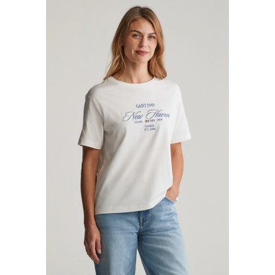 Gant GRAPHIC SS T-SHIRT EGGSHELL