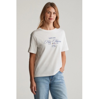 Gant GRAPHIC SS T-SHIRT EGGSHELL