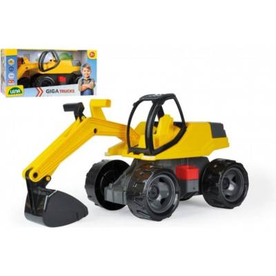 Lena Bagr Giga Trucks 80 cm žluto-černé