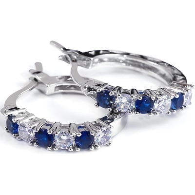 HARAHU Обеците ca-21733 - Сребриста / Синя kp21733 (ca-21733)