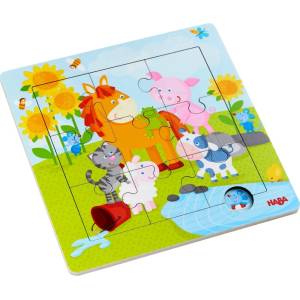 HABA Детски пъзел Haba - Домашни животни (303767) - baby