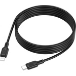 BOROFONE Кабел за данни / зареждане - Borofone (BX113 Lenny Series) - Type-C към Lightning, силикон, 27W, 2m - Черен