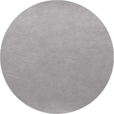 ASA Selection Prostírání kulaté Vegan leather světle šedé 38cm