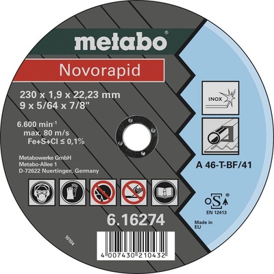 Metabo Novorapid Rezný kotúč rovný 230 mm 25 ks 616274000