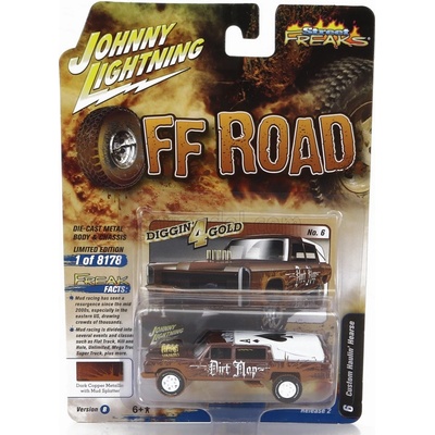Johnny lightning Ford usa Haulin Hearse Carro Funebre Funeral Car Off Road 1970 Hnědá Bílá 1:64