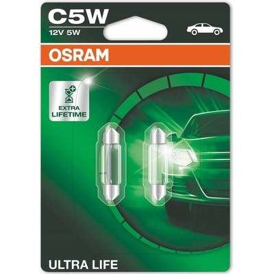 Osram Ultra Life C5W SV8.5 12V 5W-8 2ks 6418ULT-02B