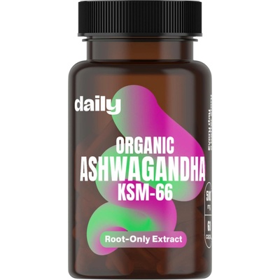 Daily Organic Ashwagandha KSM-66 60 kapslí