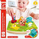 Hape Дървен пъзел Hape - Музикална ферма (H1614) - kindermarket