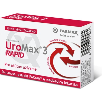Uromax Rapid 10+10 tabliet