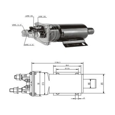 Spínač startéru 0001108038 Ford C3TZ11390A