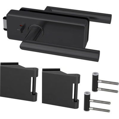 Diamond Doors Style Black hliník WC ATB297680318