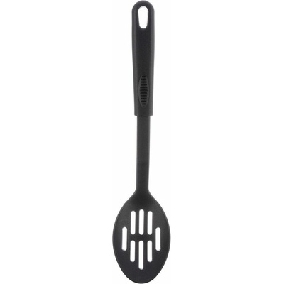 Naběračka lžíce termoplast PBT děrovaná BLACKLINE 30,5x6,6 cm
