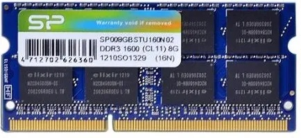 Silicon Power 8GB DDR3 1600MHz SP008GBSTU160N02