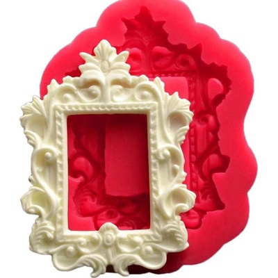 Cesil Silikonová forma Ráměček zdobený 11x7,5cm