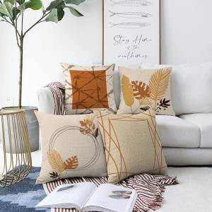 Minimalist Cushion Covers Комплект от 4 калъфки за възглавници Neutral, 55 x 55 cm - Minimalist Cushion Covers (Sonil-K4luset323)