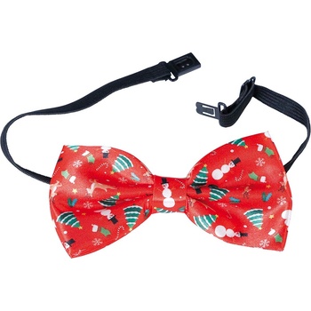 Guirca Мъжка червена папийонка - Коледен мотив