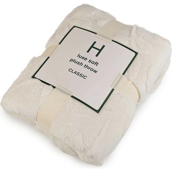 Stoklasa Deka plyšová listy Krémová