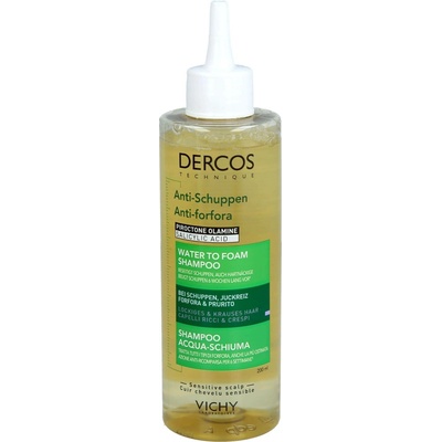 Vichy Dercos Water to Foam Shampoo šampon proti lupům pro vlnité a kudrnaté vlasy 200 ml