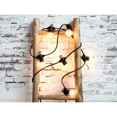 Vánoční světelný řetěz s 8-mi Led světly - bílá teplá - 3m - Chic Antique