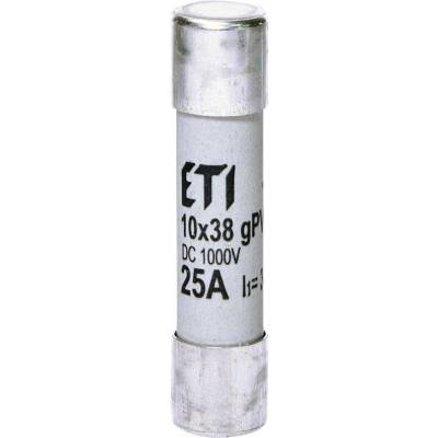 ETI Válcová pojistka CH10x38 gPV 25A/1000V DC 002625139