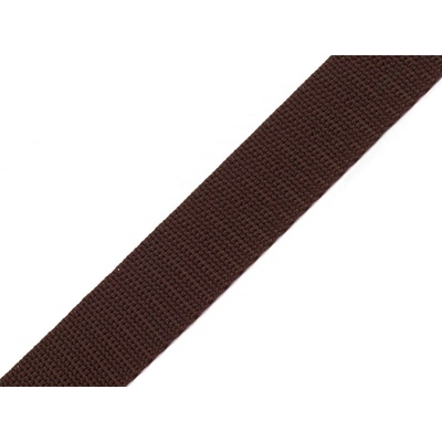 Pro Háčkování Popruh polypropylénový 2 cm tmavě hnědý