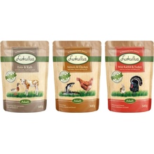 Lukullus Adult Naturkost divoký králik a morčacie kačacie a teľacie losos a kuracie 6 x 300 g