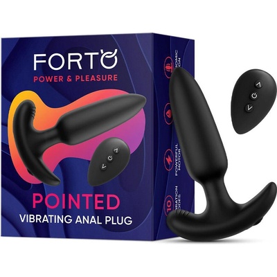 FORTO Pointed Vibrating Anal Plug vibrační silikonový anální kolík s dálkovým ovládáním – Hledejceny.cz